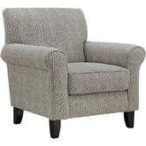 Accent Chair in Allegory Linen Grey Fabric